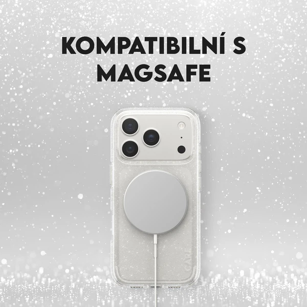PanzerGlass® CARE Star Lit kryt s MagSafe Apple iPhone 17 Pro  trblietavý/biely - Puzdra - Obrázok 8QDH000K01