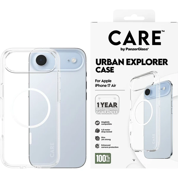 PanzerGlass® CARE Urban kryt s MagSafe Apple iPhone Air číry/biely - Puzdra - Obrázok 8QEH000K01