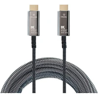 PremiumCord HDMI 2.1/HDMI 2.1 optický kábel s ethernetom 8K 7m čierny/biely - Káble a redukcie