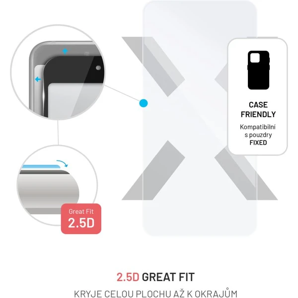FIXED 2,5D tvrdené sklo Samsung Galaxy A55 5G číre - Ochranné fólie a sklo - Obrázok 8QW1000J01