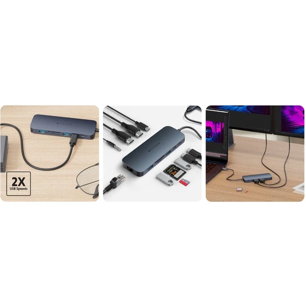 Hyper® EcoSmart™ Gen.2 Dual HDMI USB-C 11-in-1 Hub 140W PD 3.1 dokovacia stanica - USB huby - Obrázok 8R60000L01