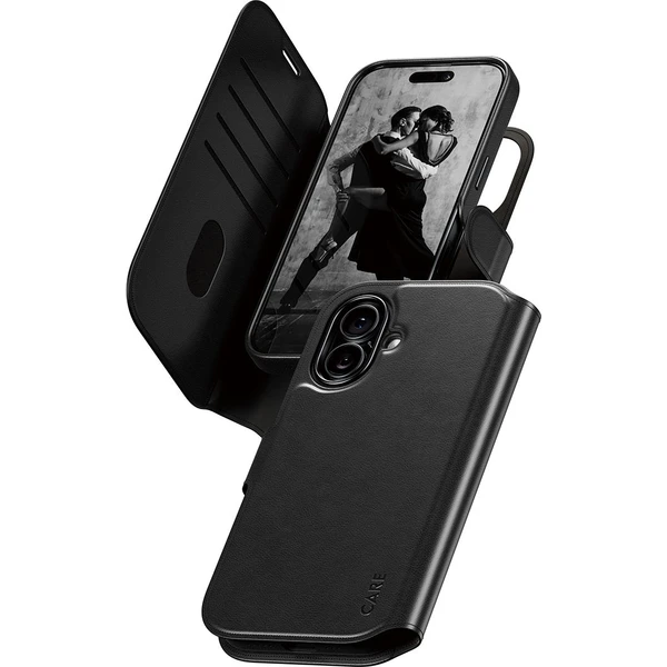 PanzerGlass® CARE Tango 2v1 Wallet púzdro s MagSafe Apple iPhone 17 čierne - Puzdra - Hlavný obrázok