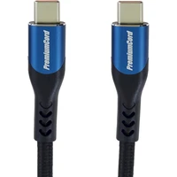 PremiumCord USB-C/USB-C napájací kábel 100W 1,5m modrý - Káble a redukcie