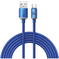 Baseus CAJY000503 Crystal Shine Series Dátový Kábel USB - USB-C 100W 2m Blue - Káble