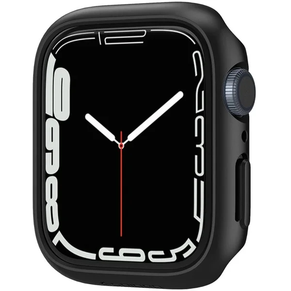 Spigen Thin Fit puzdro Apple Watch 9/8/7 (45mm) čierne - Puzdra - Obrázok 8S1PF00101
