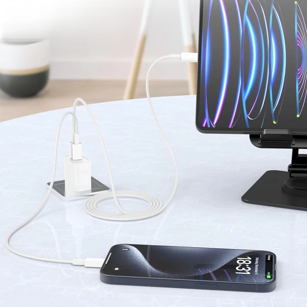 Cubenest zapletený USB-C/USB-C napájací kábel 60W 1m farebné 4ks - Káble a redukcie - Obrázok 8SD5000O01