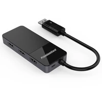 PremiumCord DisplayPort 1.4/3x HDMI 2.0 redukcia 4K čierna - Káble a redukcie
