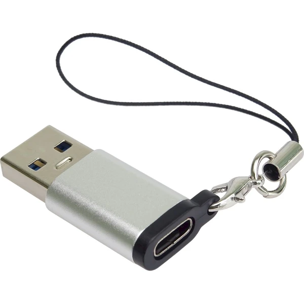 PremiumCord USB-A/USB-C redukcia strieborná - Káble a redukcie - Hlavný obrázok