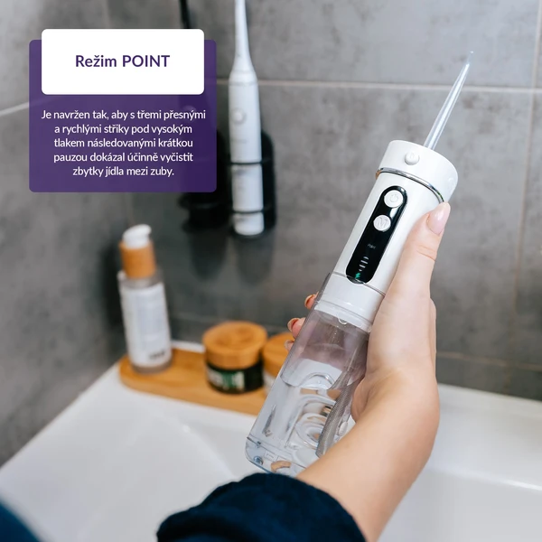 TrueLife AquaFloss Mini M50 ústna sprcha biela - Ústne sprchy - Obrázok 8TUL000K01