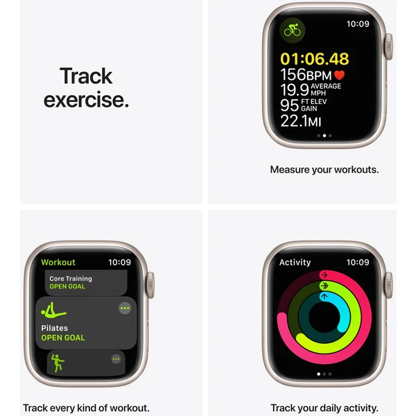 Apple Watch Series 7 Cellular 41mm hliník (Kategória B) - Inteligentné hodinky - Obrázok 8TZZ000501
