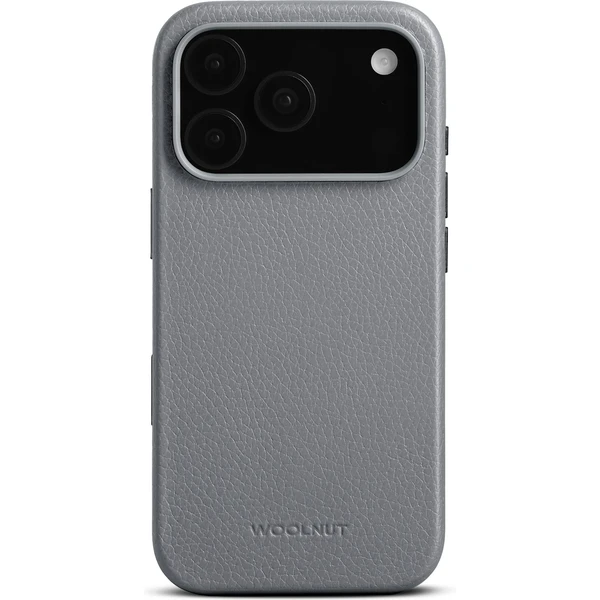Woolnut MagSafe kožený kryt iPhone 17 Pro sivý - Puzdra - Obrázok 8ULH000K01