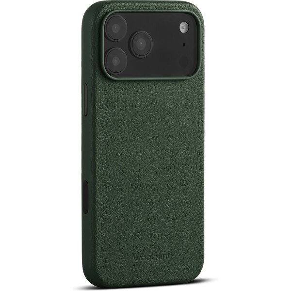 E-shop Woolnut MagSafe kožený kryt iPhone 17 Pro Max tmavo zelený