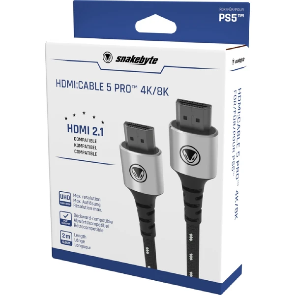 SNAKEBYTE PS5 HDMI: CABLE 5 PRO 8K (2M) - Káble - Obrázok 8VNK300401