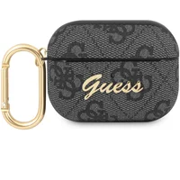 Guess 4G Script PC/PU puzdro pre Airpods Pro šedé - Puzdra