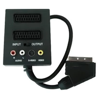 PremiumCord Adapter SCART/M-2xSCART+3xCINCH+Switch IN/OUT - Káble a redukcie