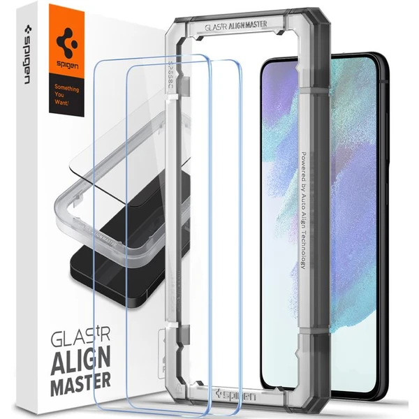 Spigen Glas tR AlignMaster 2 Pack tvrdené sklo Samsung Galaxy S21 FE 5G - Ochranné fólie a sklo - Hlavný obrázok