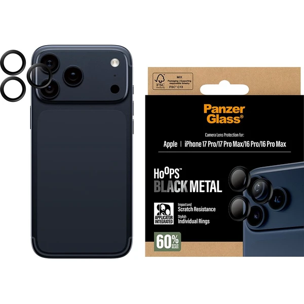 PanzerGlass® Hoops skla Apple iPhone 17 Pro/16 Pro/15 Pro/17 Pro Max/16 Pro Max/15 Pro Max čierne - Ochranné fólie a sklo - Obrázok 8WEH000K01