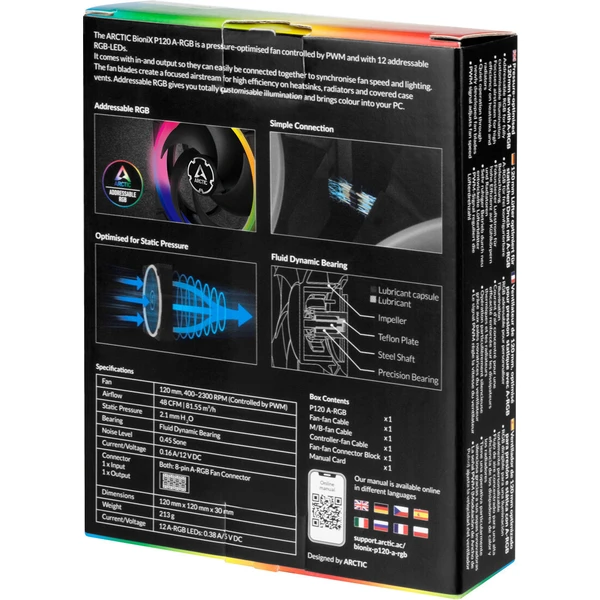 Arctic BioniX P120 A-RGB - Ventilátory pre PC - Obrázok 8WSR600301
