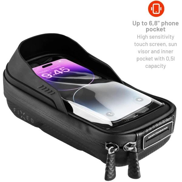 FIXED Bikee Bag 2 odnímateľné puzdro na bicykel čierne - Puzdra - Obrázok 8XM5000J01