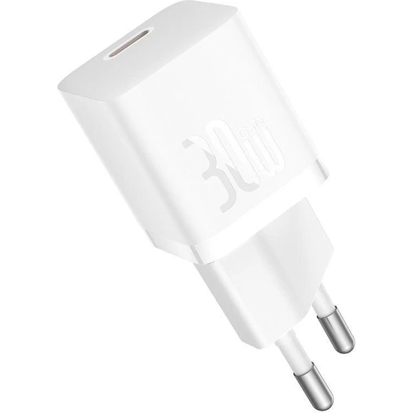 Baseus GaN5 30W USB-C nabíjačka do siete biela - Nabíjačky - Obrázok 8XTL000K01