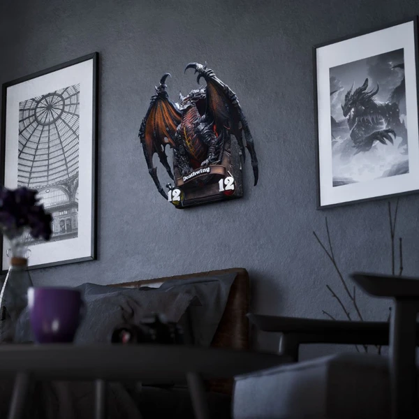Soška HEX Collectibles Blizzard: Hearthstone - Deathwing 3D Art Frame - Sochy a sošky - Obrázok 8XWF000K01