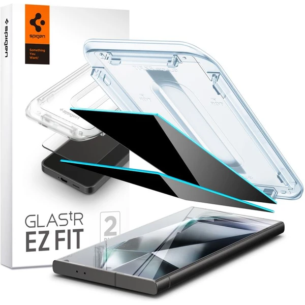 Spigen Glass TR EZ Fit Privacy 2 Pack sklo Samsung Galaxy S24 Ultra - Ochranné fólie a sklo - Hlavný obrázok