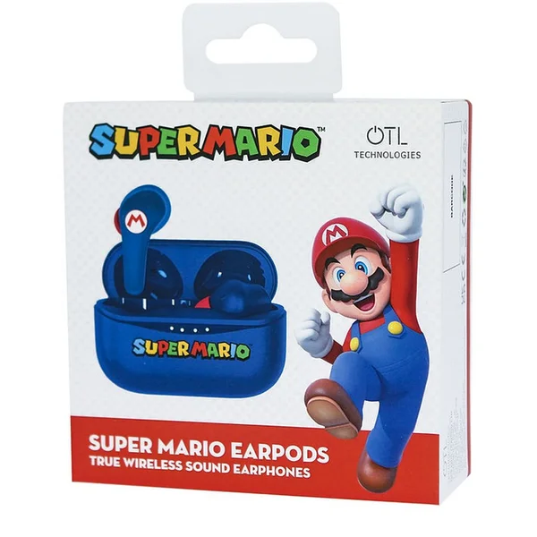 OTL bezdrôtové slúchadlá TWS s motívom Super Mario modrá - Slúchadlá - Obrázok 8YHB300401
