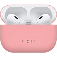 FIXED Silky silikónové púzdro pre Apple AirPods Pro/Pre 2 ružové - Puzdra