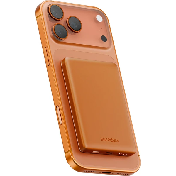 ENERGEA AluPac Mini 5K, MagSafe hliníková powerbanka, 5000mAh, oranžová - Powerbanky - Hlavný obrázok