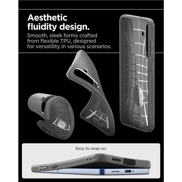 Spigen Liquid Air kryt Samsung Galaxy S25+ sivý - Puzdra - Obrázok 8a049eb772eb40bba796217a94c70bdf