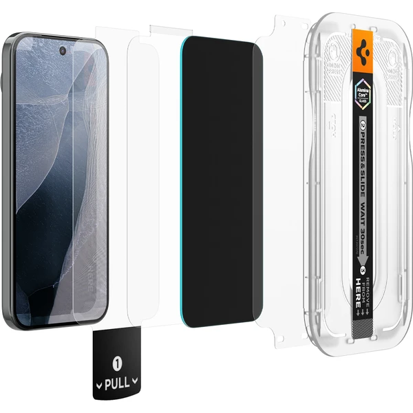 Spigen Glass tR EZ Fit Pro (Privacy) 2 Pack - Google Pixel 11 Pro XL/10 Pro XL/9 Pro XL - Ochranné fólie a sklo - Obrázok 8a28f80397b04512b898fc463403e81f