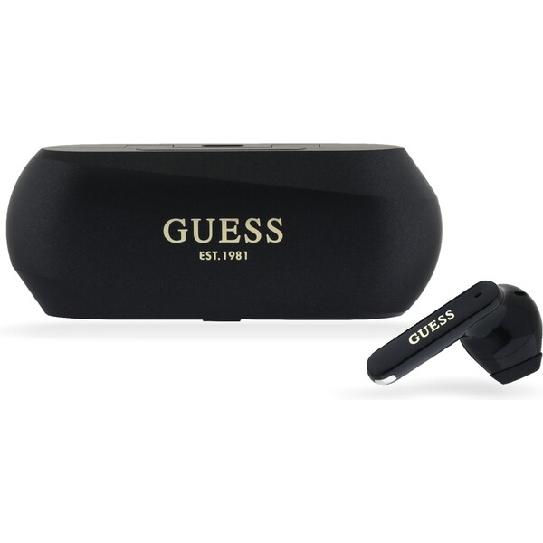 E-shop Guess Elongated Metallic ENC TWS bezdrôtové slúchadlá čierna