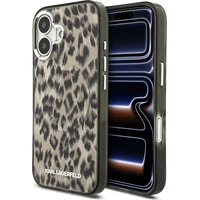 Karl Lagerfeld IML Leopard MagSafe Zadný Kryt pre iPhone 17 hnedý - Puzdra
