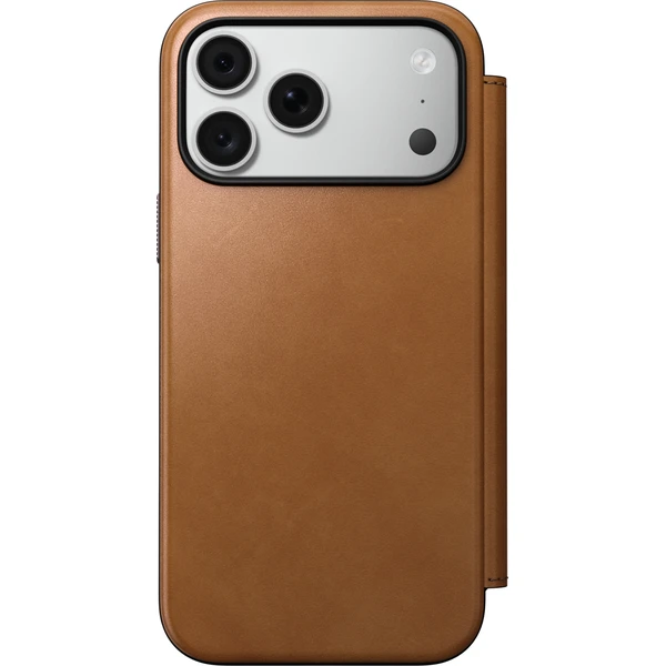 Nomad Modern Leather Folio MagSafe kožené puzdro iPhone 17 Pro Max/18 Pro Max English Tan - Puzdra - Obrázok 8a4f1471fcdf43b4828586b9d88ad0e5