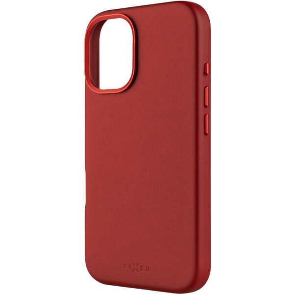 E-shop FIXED MagLeather kožený kryt s MagSafe Apple iPhone 16 červený