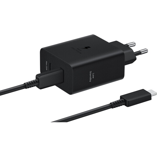 E-shop Samsung USB-C 50W nabíjačka + USB-C kábel čierna
