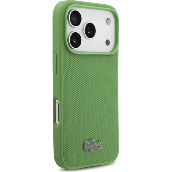 Lacoste PVC Iconic Petit Pique Metal Logo MagSafe Zadný Kryt pre iPhone 18 Pro Estragon - Puzdra - Obrázok 8a740066644144be870ce53c90a2f177