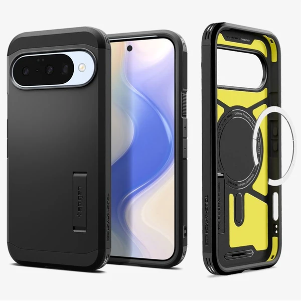 Spigen Tough Armor MagSafe kryt Google Pixel 10/10 Pro čierny - Puzdra - Hlavný obrázok