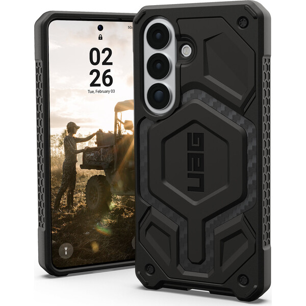 UAG Monarch Pro MagSafe kryt z uhlíkových vlákien pre Samsung Galaxy S26 čierny - Puzdra - Hlavný obrázok