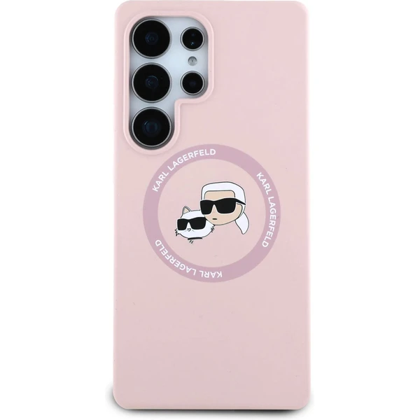 Karl Lagerfeld Liquid Silicone K&CH Heads MagSafe kryt Samsung Galaxy S25 Ultra ružový - Puzdra - Obrázok 8ab5357636aa458e9ff4eb68ae0cbfbc