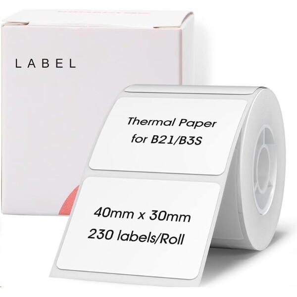 Niimbot štítky R 40x20mm 320ks pre B21, B21S, B3, B1S biele