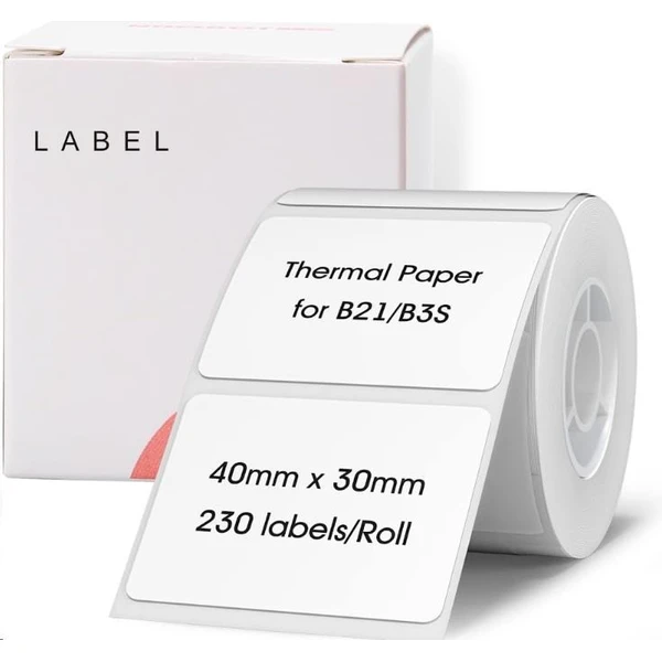 Niimbot štítky R 40x20mm 320ks pre B21, B21S, B3, B1S biele - Pásky pre štítkovače - Hlavný obrázok