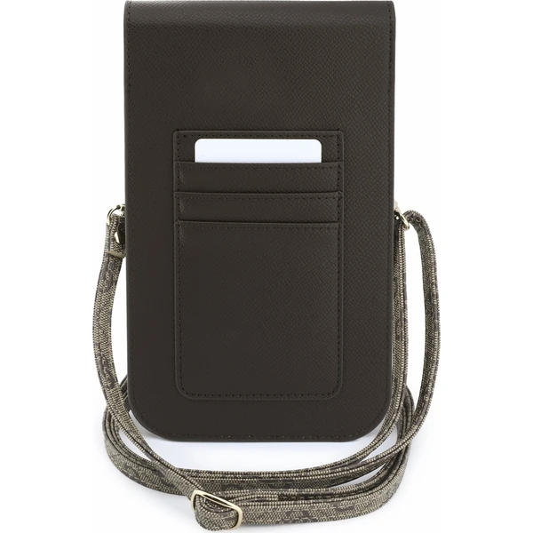 Guess PU Leather+Grained 4G Metal Logo taška na telefon hnědá - Puzdra - Obrázok 8b05a614152d4d968d281dac101cf851