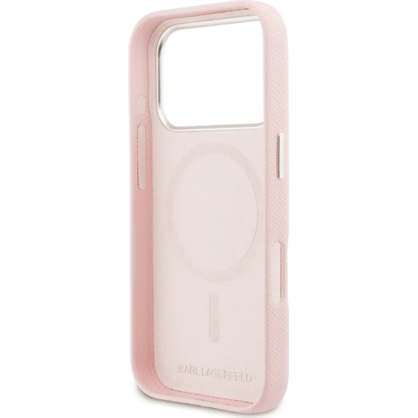 Karl Lagerfeld PU Karl a Choupette Heads Pins MagSafe kryt iPhone 17 Pro ružový - Puzdra - Obrázok 8b12c740fd6f4084ad59e0c64eb7086b