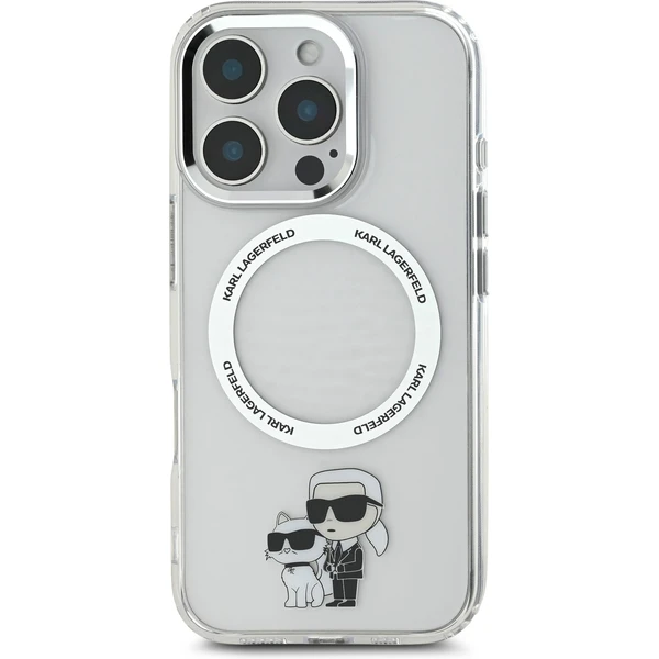 Karl Lagerfeld IML Karl and Choupette MagSafe kryt pre iPhone 16 Pre číry - Puzdra - Obrázok 8b22bf02803646c8a24c2123215f932a