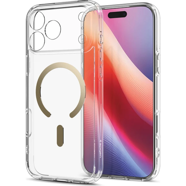 Spigen Ultra Hybrid MagSafe kryt iPhone 18 Pro/17 Pro clear gold - Puzdra - Obrázok 8b3239c3b6534169ac3e7ca7ef109ff3