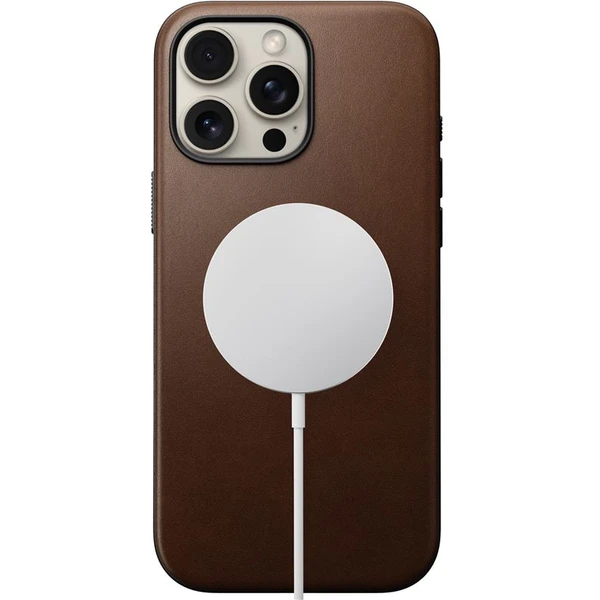 Nomad Modern Leather Case MagSafe kryt iPhone 16 Pro Max hnedý - Puzdra - Obrázok 8b3bace699914ea0b4311f1fbc971bb0