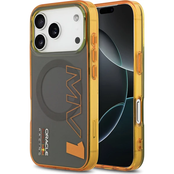 Oracle Red Bull Racing PC Dvojvrstvový Vertikálny MV1 MagSafe kryt iPhone 17 Pro šedý - Puzdra - Hlavný obrázok