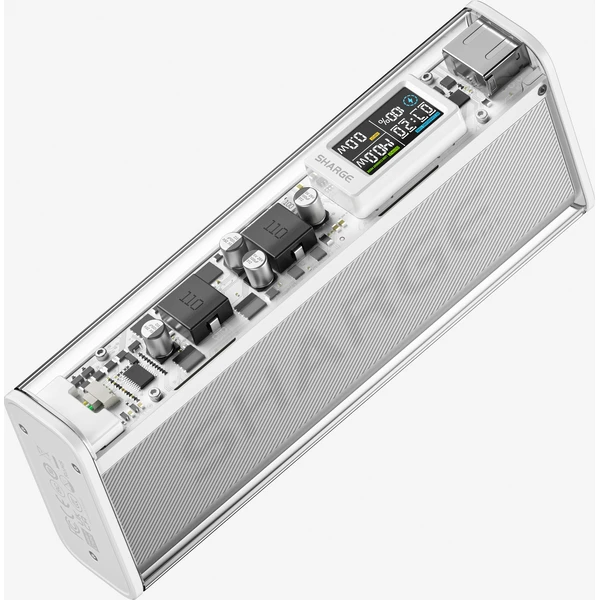 SHARGE Shargeek 140W powerbanka, 20000 mAh, LCD, strieborná - Powerbanky - Obrázok 8ba0aef7e1f14ab0b2dff9428b08ff00