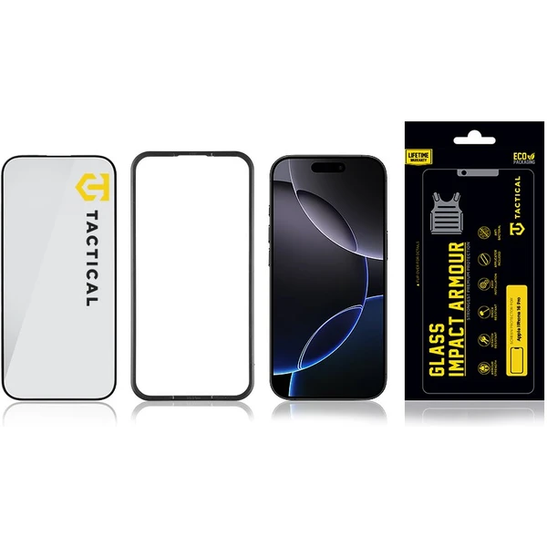 Tactical Glass Impact Armour sklo pre Apple iPhone 16 Pro - Ochranné fólie a sklo - Obrázok 8babd82d84354e7085ce31d185cb03a1